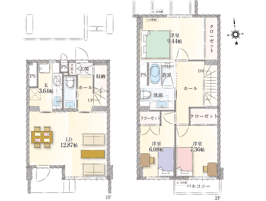 107号室間取図