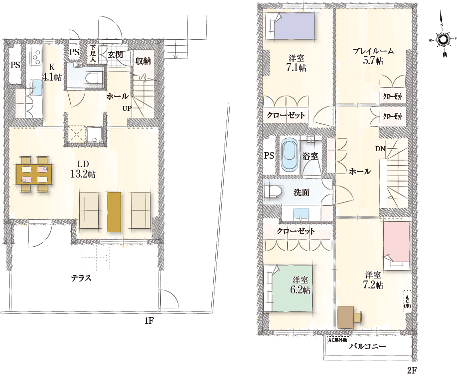 110号室間取図